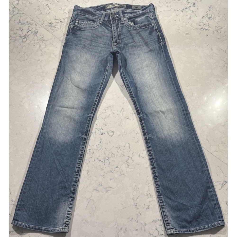 BKE Denim Jake Jeans Mens 28R Blue Medium Wash Straight Leg ABM15000